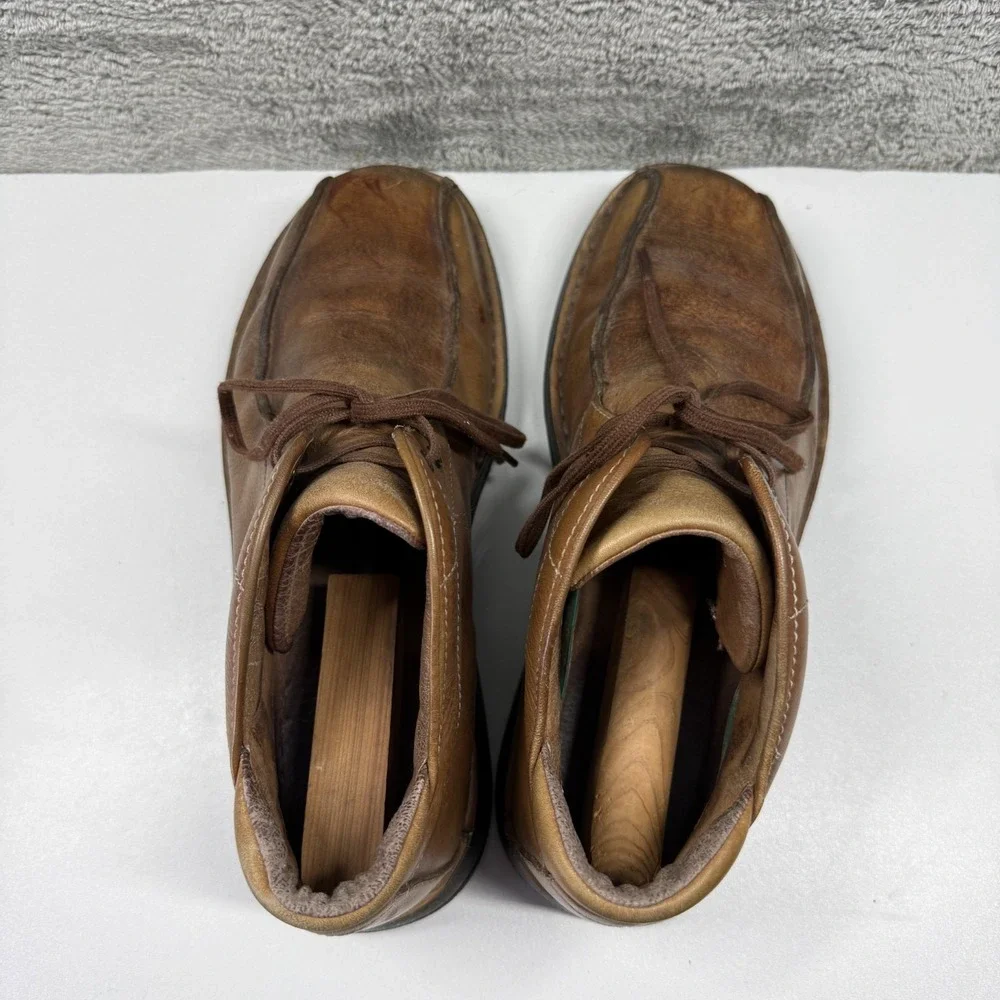 Clarks Active Mens US Size 9.5 Boots 30087 Tan Leather Dress Shoes